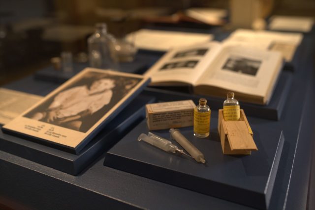 Insulin vials and syringes at Banting House